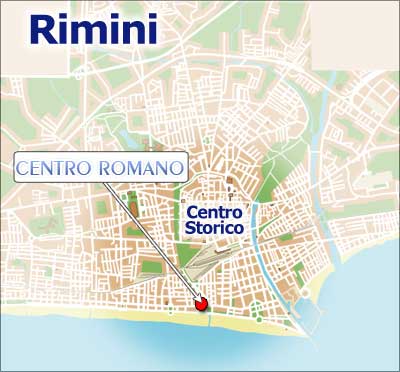 Hotels Rimini, Stadplan